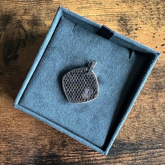 David Yurman Chevron Pendant w/ Pavé Black Diamonds - RARE - Picture 4 of 16